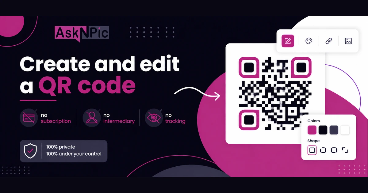 How to create and edit a QR code without a subscription